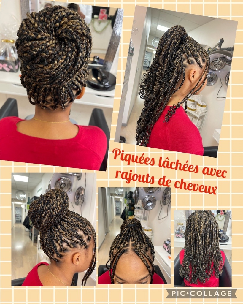 Pose mèche à la nuque gros
